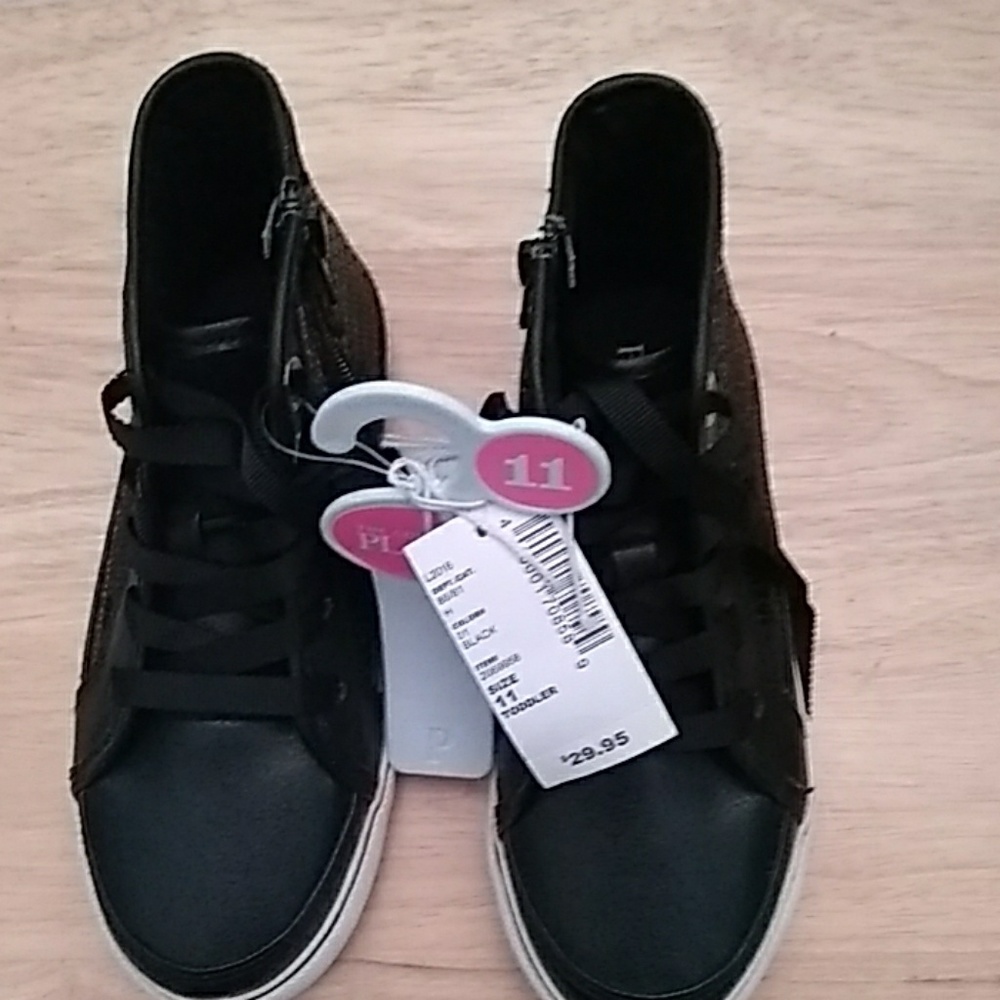 The Childrens Place black sequin girls sz 11shoes